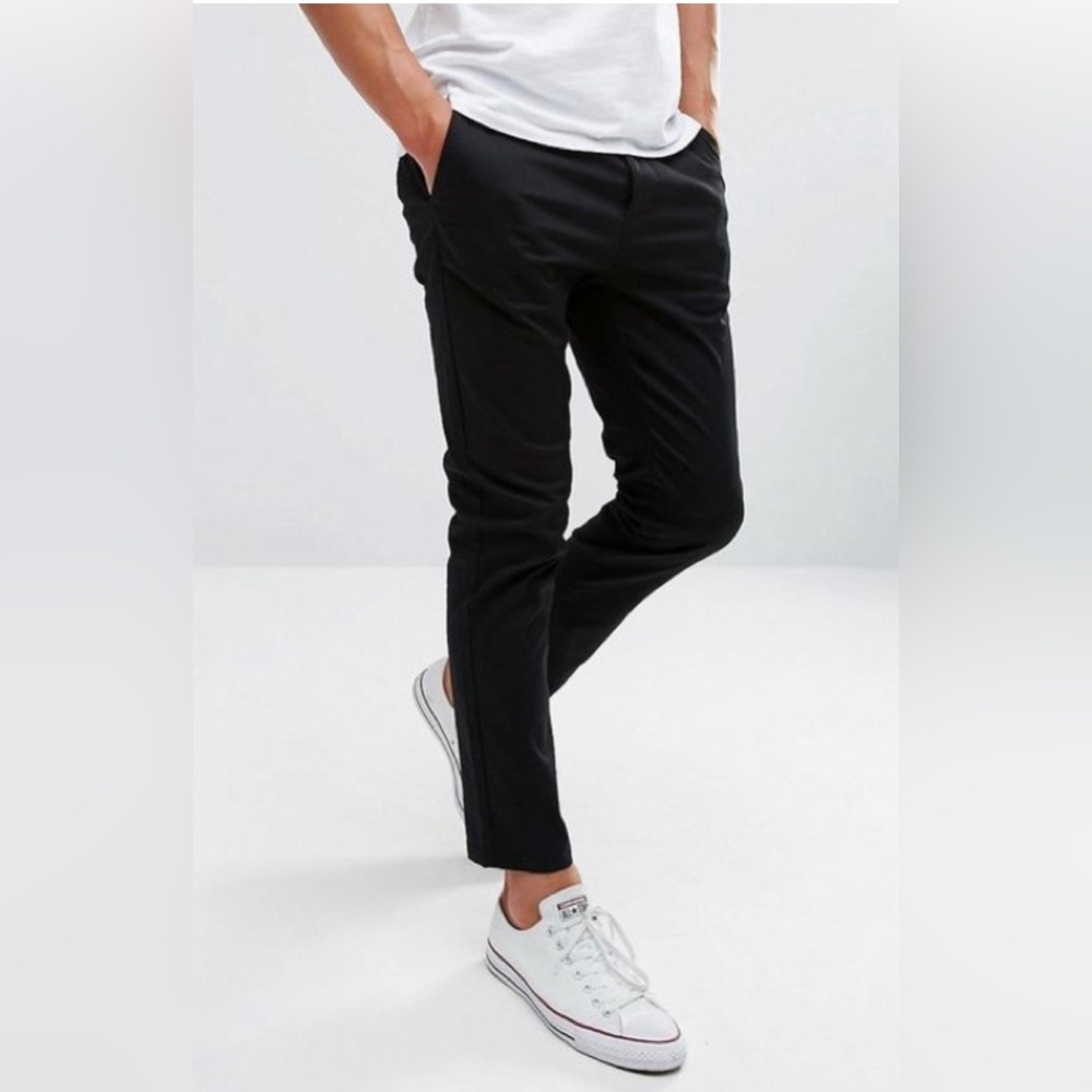 Worn once Men’s BLDN Black dress pants size 36x32 slim